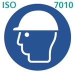頭部保護具着用（ISO 7010）