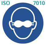遮光眼鏡着用（ISO 7010）