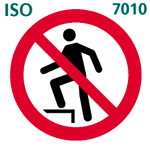 踏みつけないこと（ISO 7010）