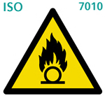 支燃/酸化性物質（ISO 7010)