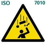 落下物注意（ISO 7010)