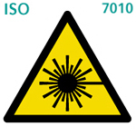 レーザー（ISO 7010)