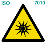 光の放射（ISO 7010)